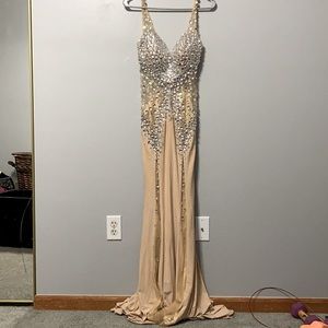 Sequenced prom dress